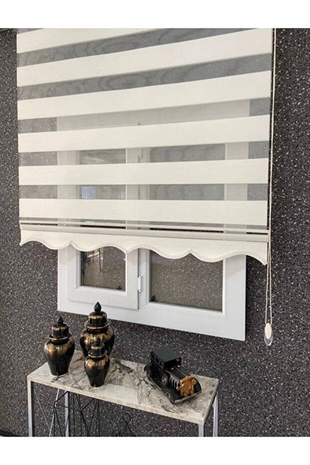 Küçük Pliseli Krem Zebra Stor Perde - 3