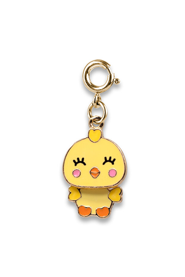 Gold Swivel Chick Charm