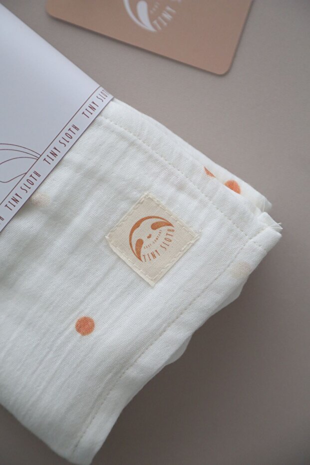 Polka Dot Muslin Blanket - 3