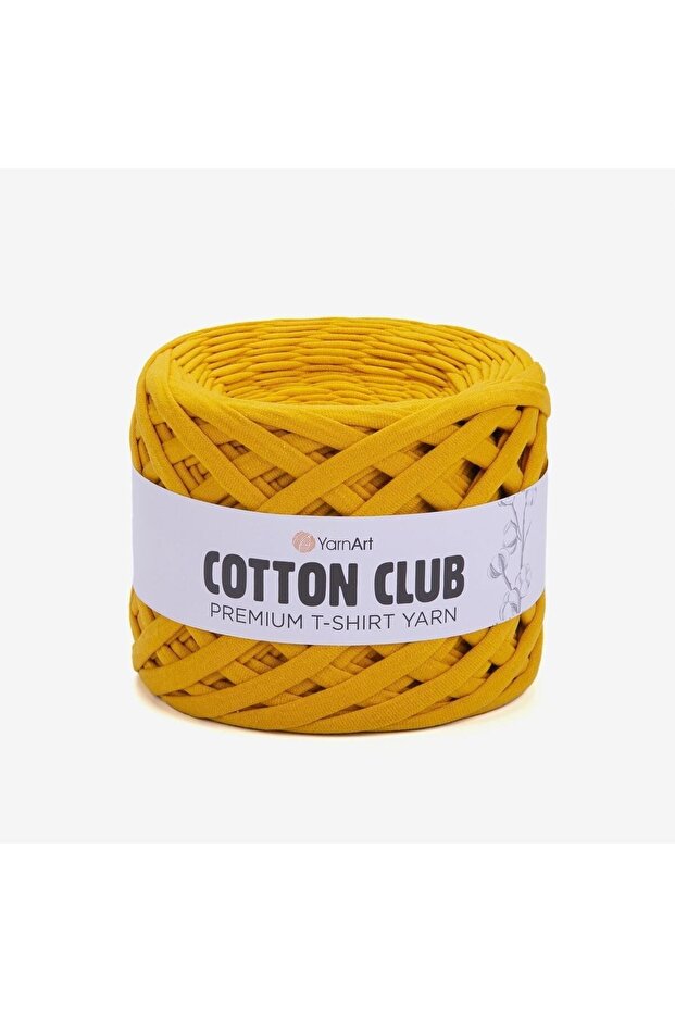 Cotton Club - Combed Fabric Hand Knitting Yarn Safran-7317