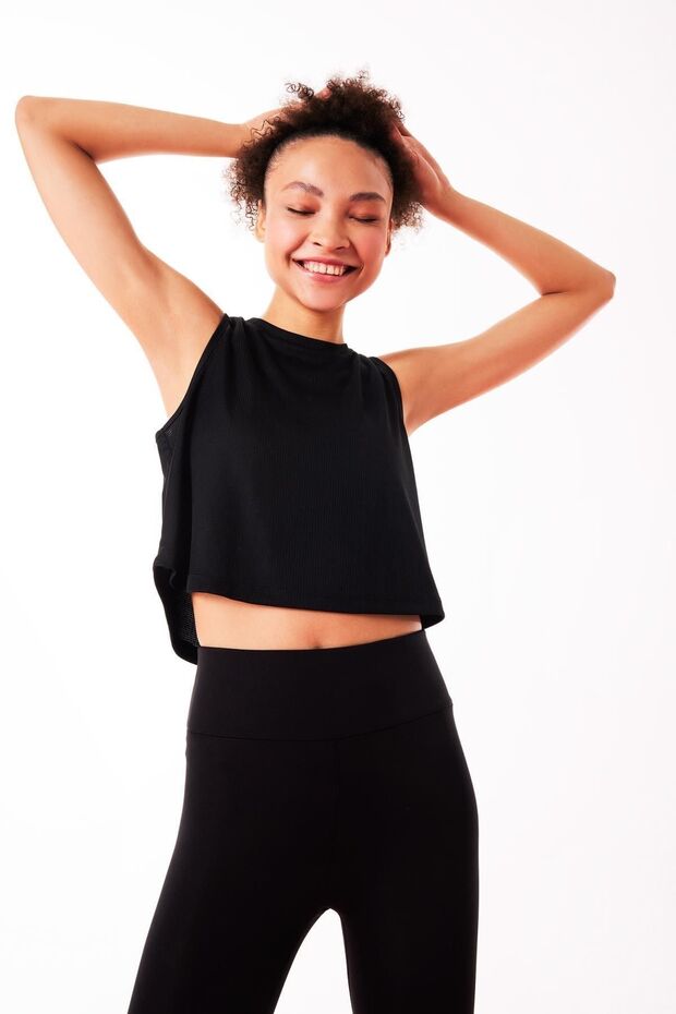 Sports Crew Neck Fit Crop Top - A2518ax23sm