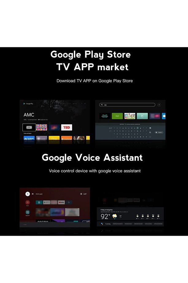 Android Fire TV 4K+ Android 12.5 IPTV  Ses kontrollü Kumanda 2GB Ram+16GB Hafıza Wi-Fi 5G Quad Core - 4