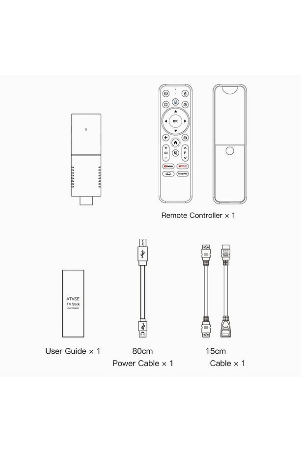 Android Fire TV 4K+ Android 12.5 IPTV  Ses kontrollü Kumanda 2GB Ram+16GB Hafıza Wi-Fi 5G Quad Core - 6