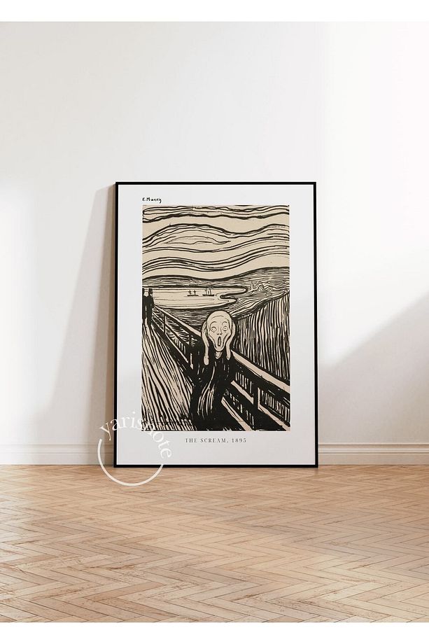 Edvard Munch The Scream Çerçevesiz Poster - 6