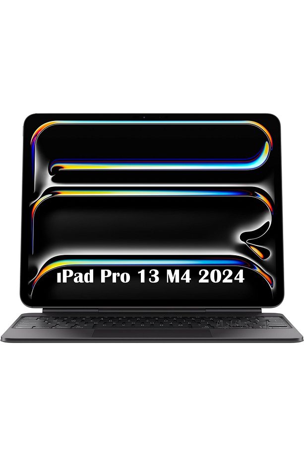 İpad Pro 13 inç M4 7. Nesil Uyumlu Klavyeli Kılıf Magic Keyboard Touchpad Akıllı Bluetooth Işıklı - 1