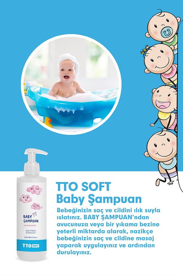 SOFT BEBEK ŞAMPUANI 200 ML - 4
