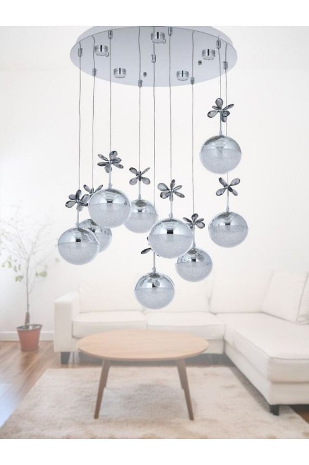 Modern Ledli 9 Toplu Sarkıt Avize - 1
