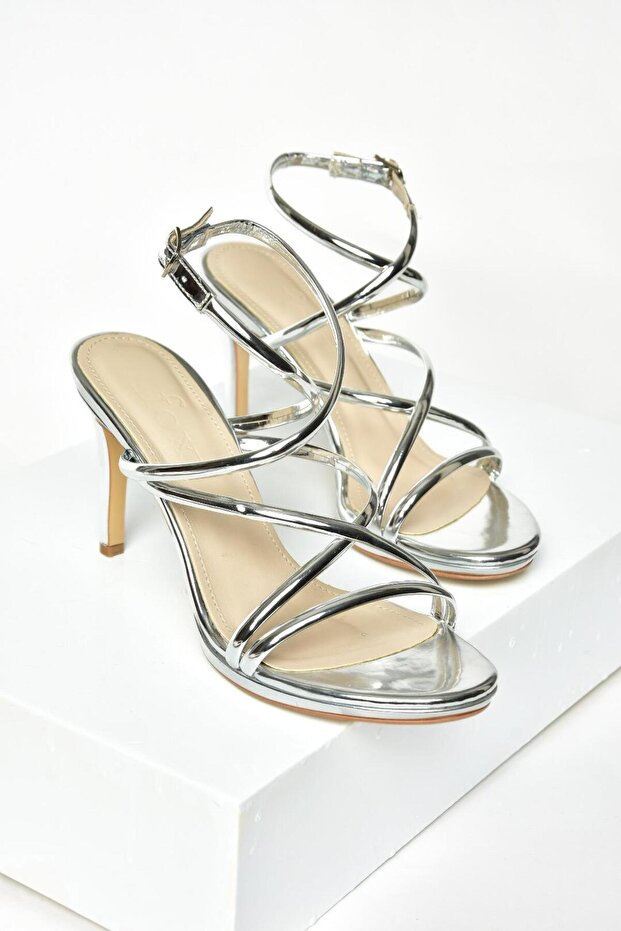 S569716534 - Ezüst Mirror női vékony sarkú estélyi cipő - 5