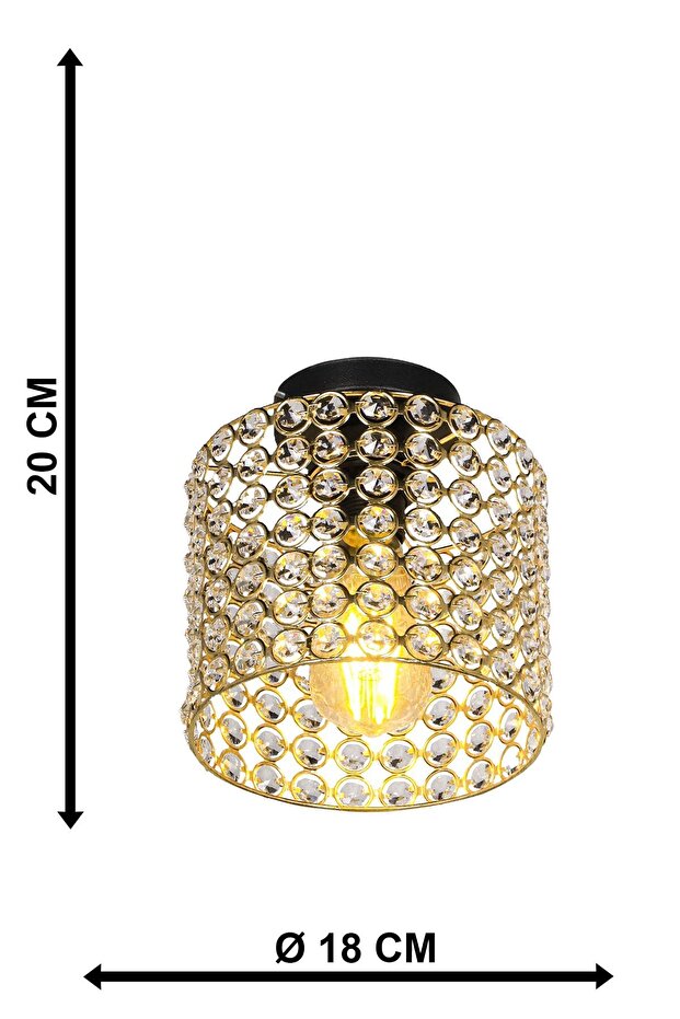 حامل سقف ذهبي فردي من Deha كبير - 6