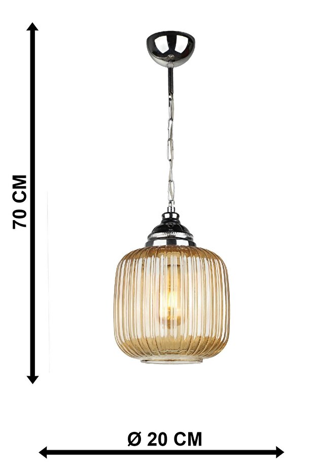 Mega Cam Tekli Avize Bal - 5