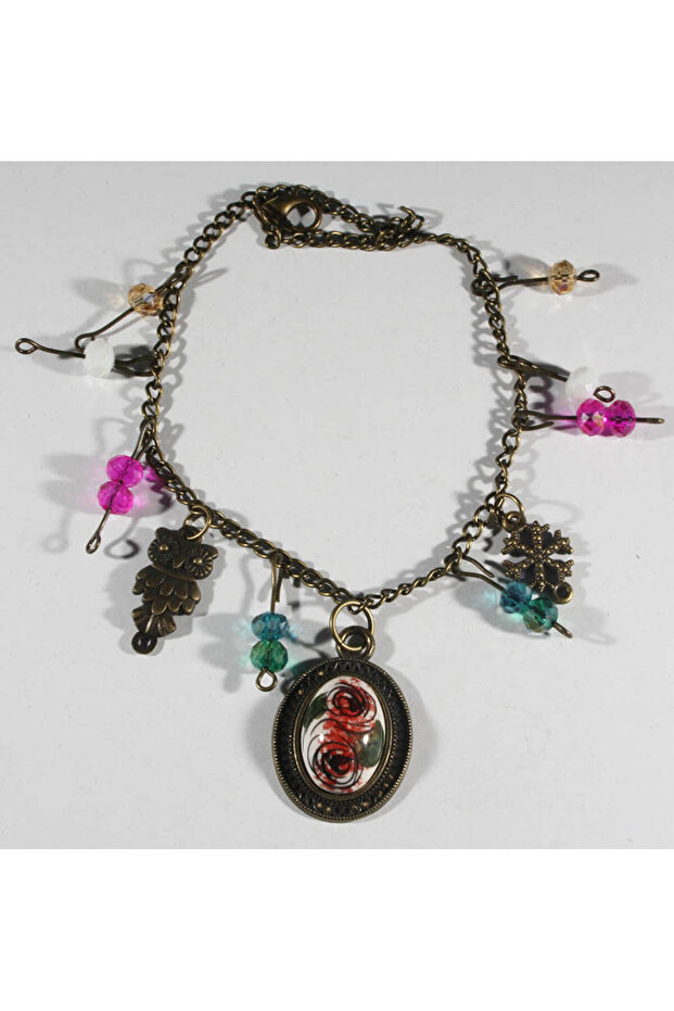 خلخال مع تصميم الورد - 1