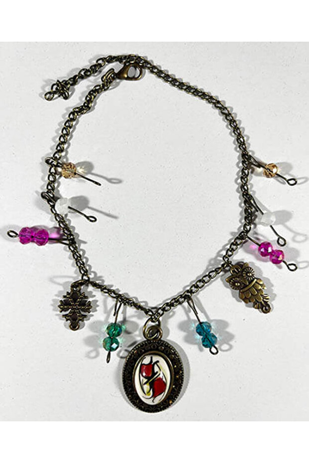 خلخال من بلاط إيزنيك منقوش باللون الأحمر المسطح العكسي - 1