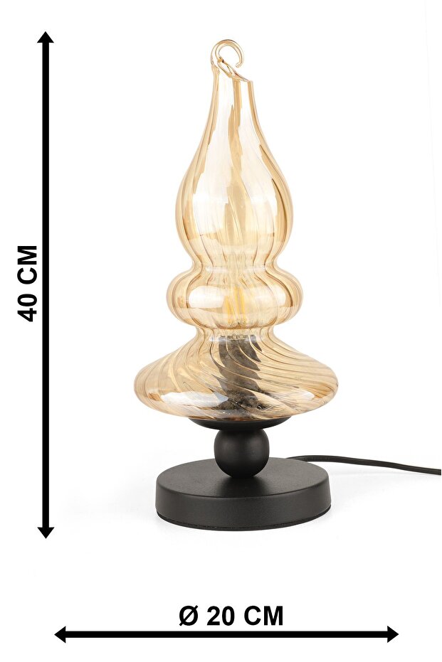 Solid Işıklı Aksesuar Bal Camlı - 5