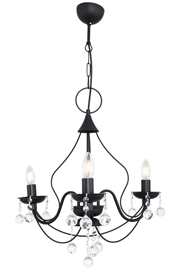 Günce 3'lü Siyah Avize - 3