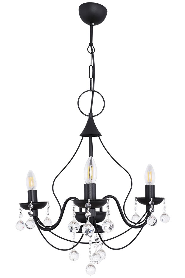 Günce 3'lü Siyah Avize - 2