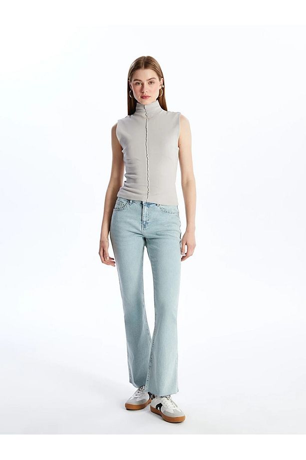 LCW Jeans Mars Flare Kadın Jean Pantolon - 2