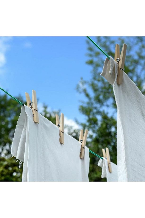 Kurutmalık Sera Mutfak Bahçe Kamp Çelik Çamaşır Ipi 4mm Pvc Kaplı 20mt Çelik Halat Klemensi 2 Adet - 2
