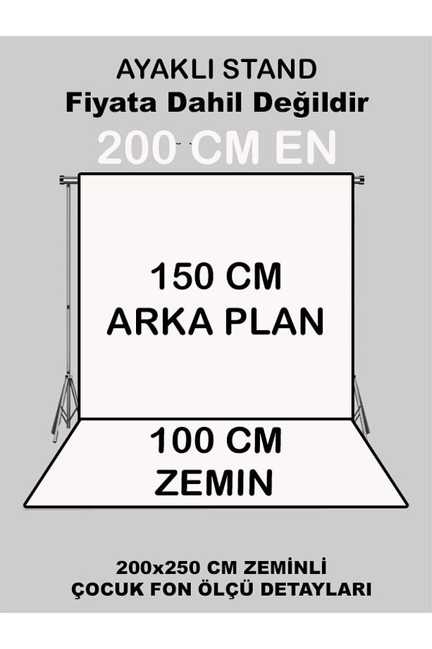 2x2.5 Mt Kumaş Üç Boyutlu Çocuk Fotoğraf Stüdyo Fonu - Duvar Önü Çiçek Background - 2