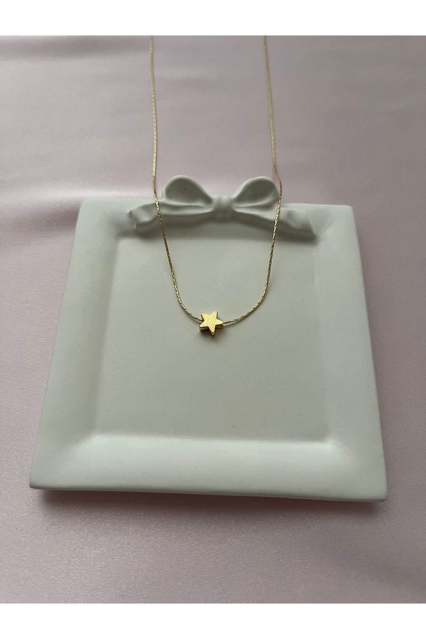 Minimal Yıldız Gold Kolye - 4