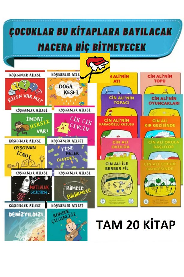 Cin Ali Hikaye Seti 10 Kitap 10'lu Macera Kitabı Seti - 1