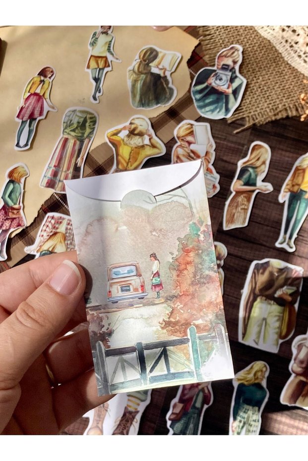 Boxed Memories Girl Sticker Set 20 Pieces (6-8 cm) / Bullet Journal / Scrapbook
