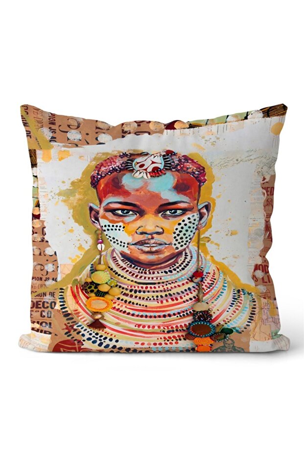 Double Sided Throw Pillow Cover Code: Kir3613 - 1