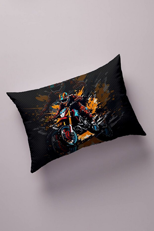 Decorative Bead Quilted Surface Pillow Case (50x70cm) 298