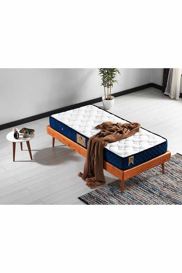 Blue Tek Kişilik Kuş Tüy Örme Kumaşlı Yatak - 3