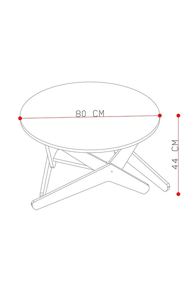 Çok Amaçlı Sehpa Masa - %100 Mdf - Ayarlanabilir Ayaklara Sahip, Hem Masa Hem Sehpa Olarak Kullanım - 6