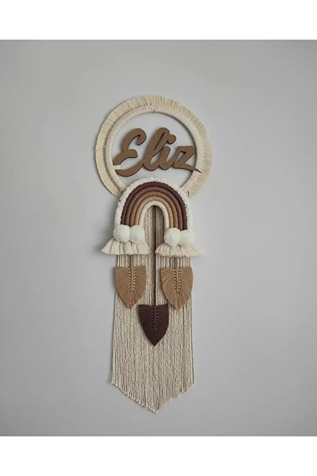 Makrome Bulut Bebek Kapı Süsü - 1
