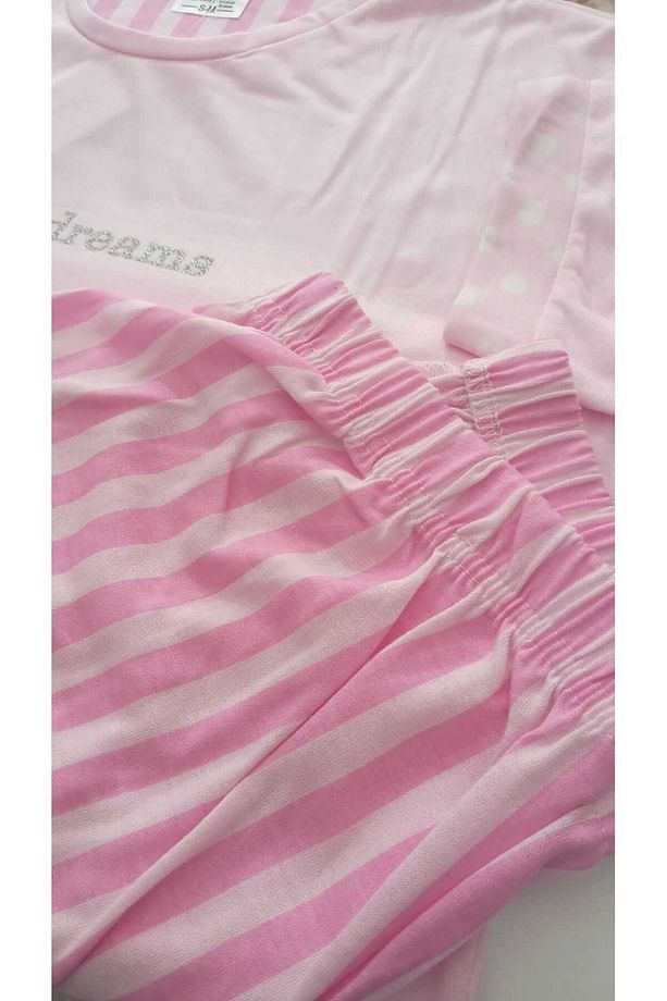Kadın Pijama Takımı Kısa Kol Şortlu - 4