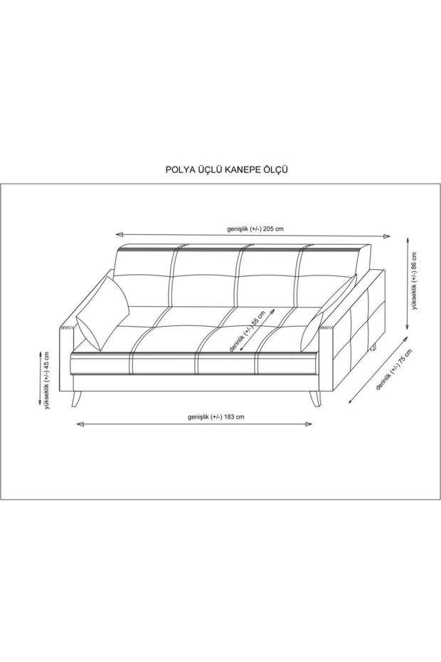 Polya Üçlü Koltuk-bej 92 - 7