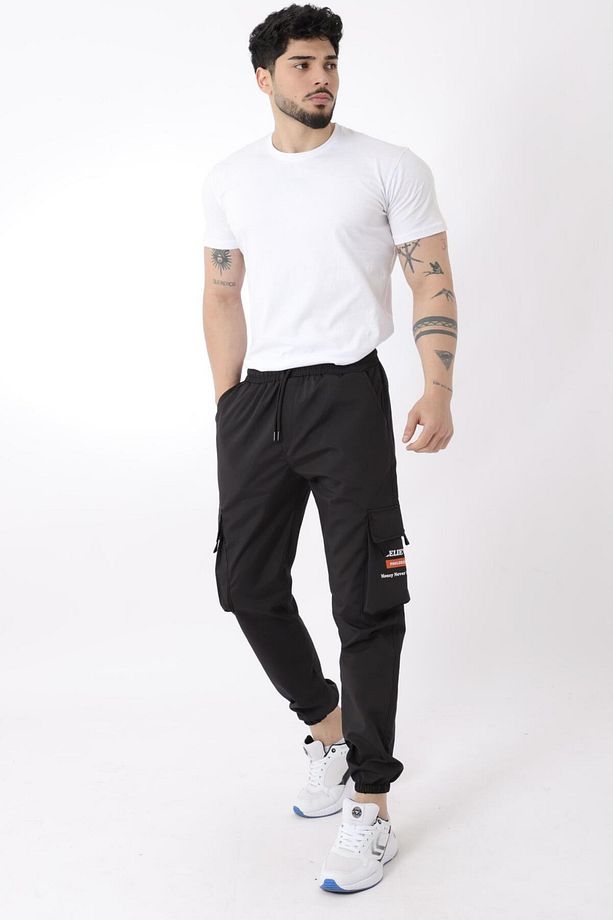 Paraşüt Kumaş Baskılı Paça Lastikli Kargo/Jogger Alt PLDP 02_0347 - 5