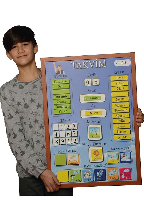Sınıf Takvimi Mıknatıslı - 1