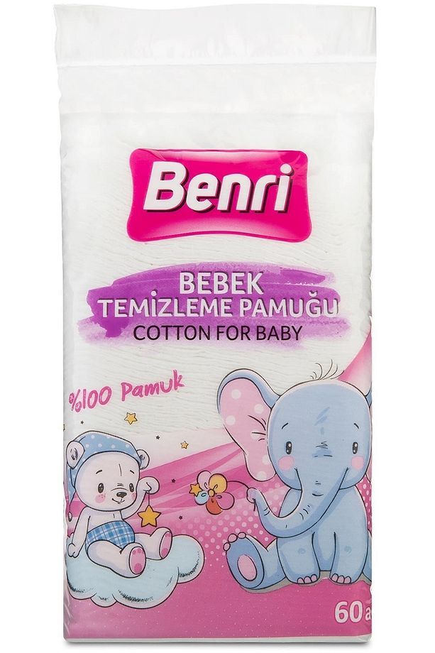 Bebek Temizleme Pamuğu 60 Adet - 1