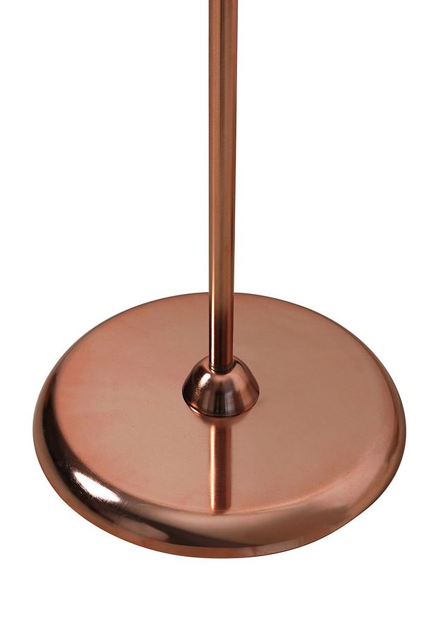 Noa Vega Bakır Rose Gold Kaplama Tek Ayaklı Metal Lambader -  Krem - 5