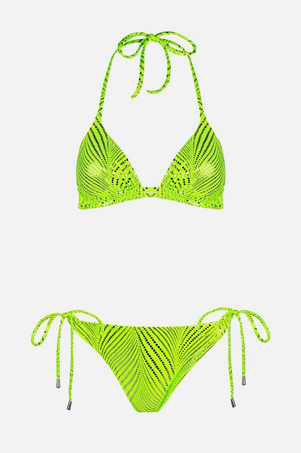 4609 Neon Sarı Bikini Takımı - 4