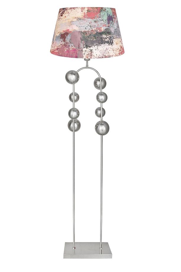 Krom Kaplama Metal Lambader - Redmixed - 1