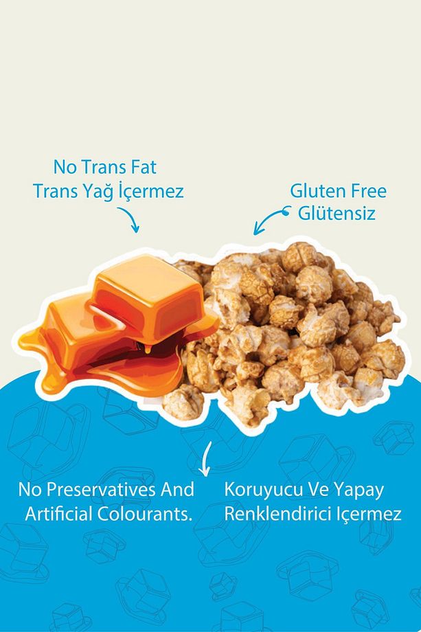 Popcorn Karamelli Patlamış Mısır 80 gr X24 Adet - 2
