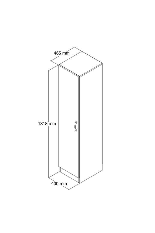 1 Kapılı Gardrop Çam- Grd0302 - 4