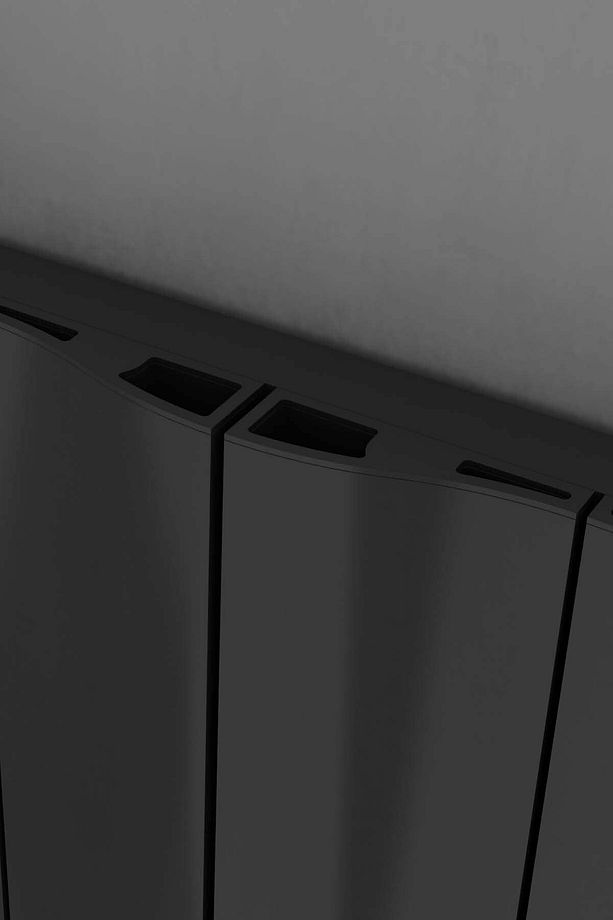 Faro Dekoratif Radyatör Tek Panel Antrasit Siyah 600 X 409 Cm - 3