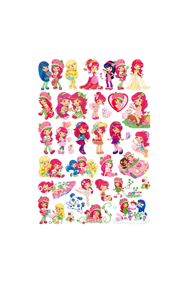 Tatlı Kız Sticker Seti - Etiket Seti Scrapbook Bullet Journal - 1