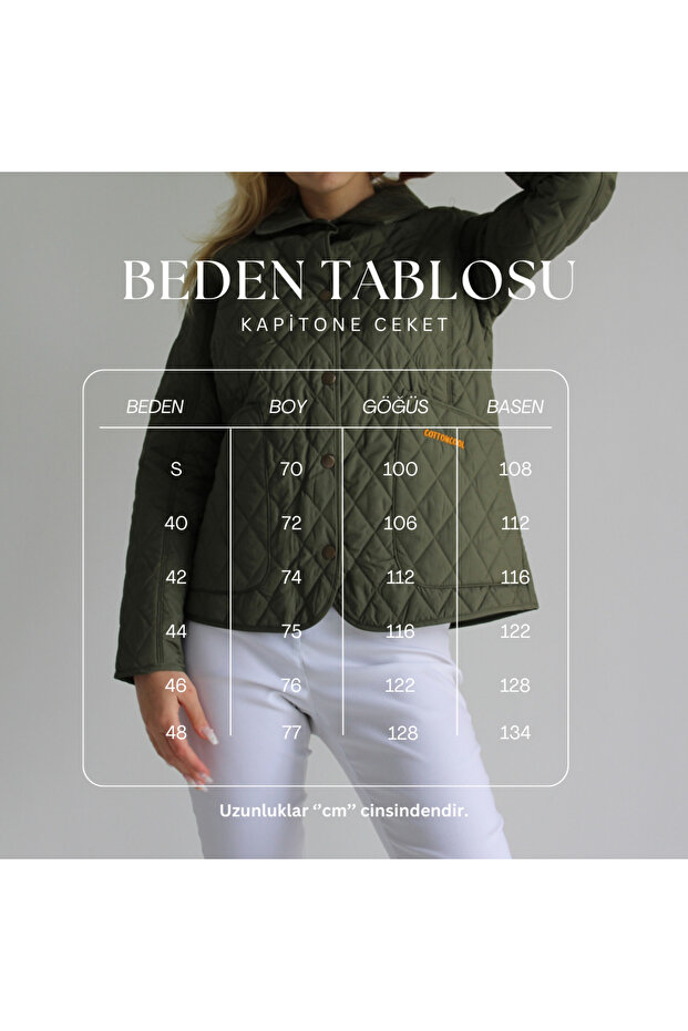 Kadın Kapitone Mont - 7