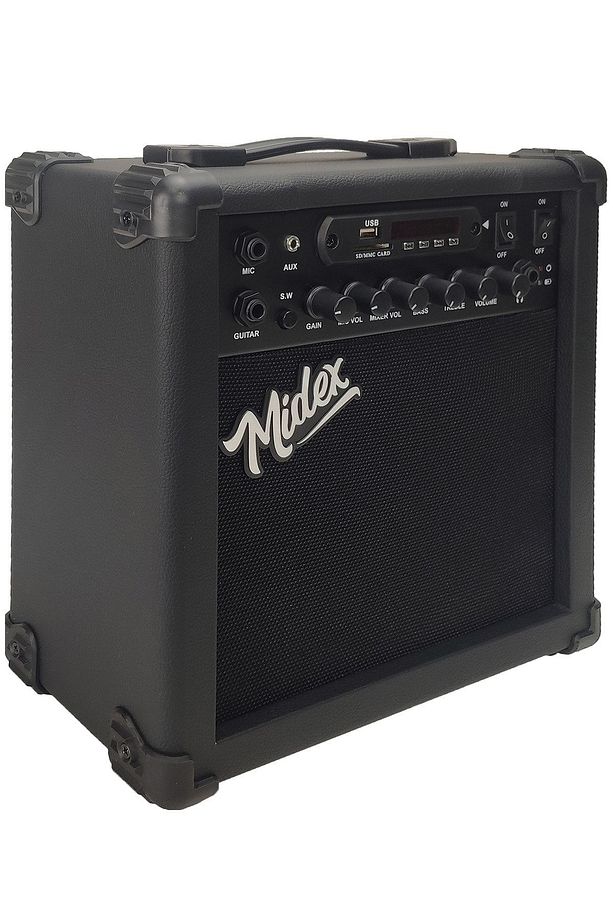 Mga-25bk Şarjlı Elektro Gitar Amfisi 25 Watt Gain Bluetooth Usb Distortion - 4