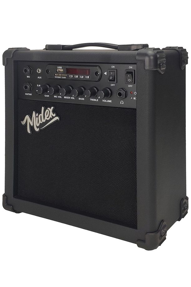 Mga-25bk Şarjlı Elektro Gitar Amfisi 25 Watt Gain Bluetooth Usb Distortion - 5
