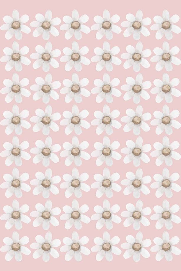 Papatyalar Daisy 100 Adet 5 Cm Modern Duvar Sticker Seti - 1