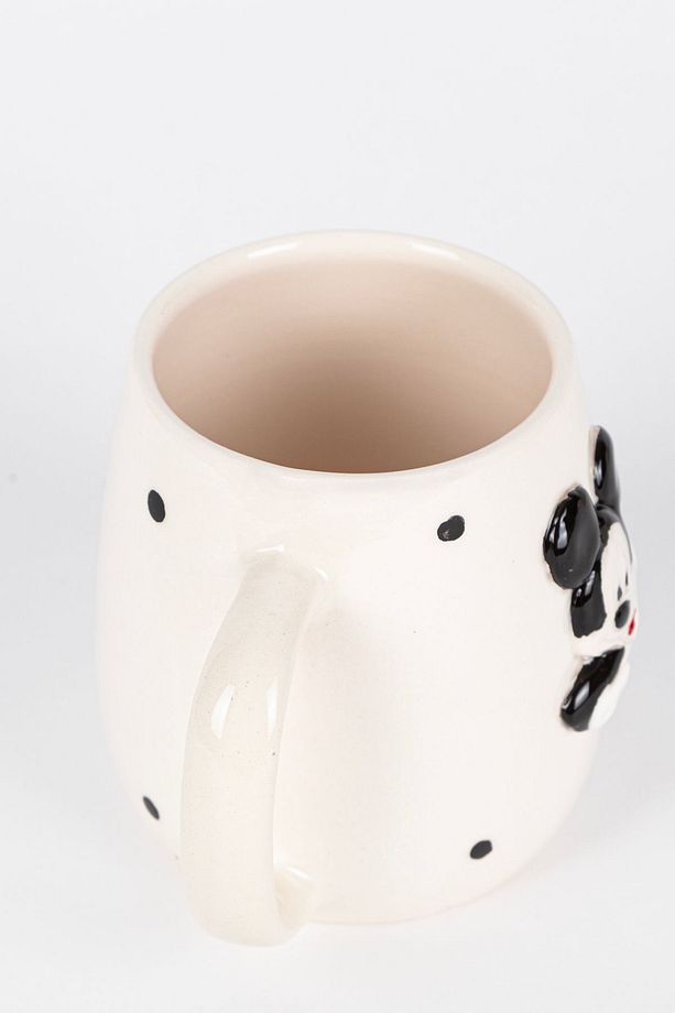 3d Kabartma Portre Mickey Mouse Figürlü El Yapımı Seramik Kupa Bardak 400 ml - 7
