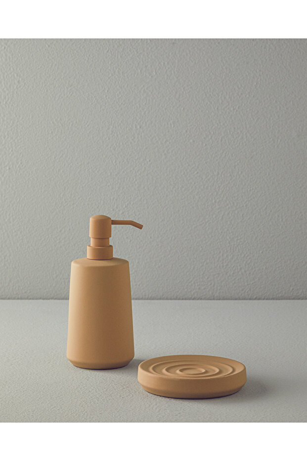 Natura Modern Ceramic 2-Piece Bathroom Set Beige