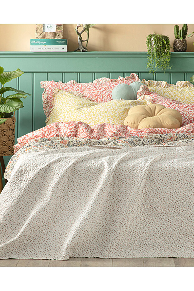 Wild Forest Tek Kişilik Çok Amaçlı Örtü Pembe - 2