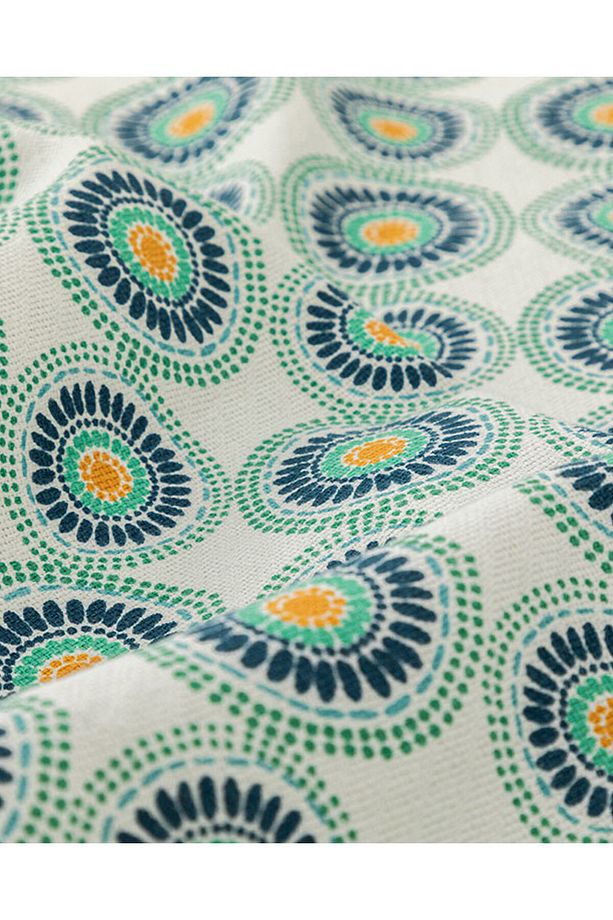 Exotic Circles Baskılı Tek Kişilik Pike Koyu Yeşil - 3